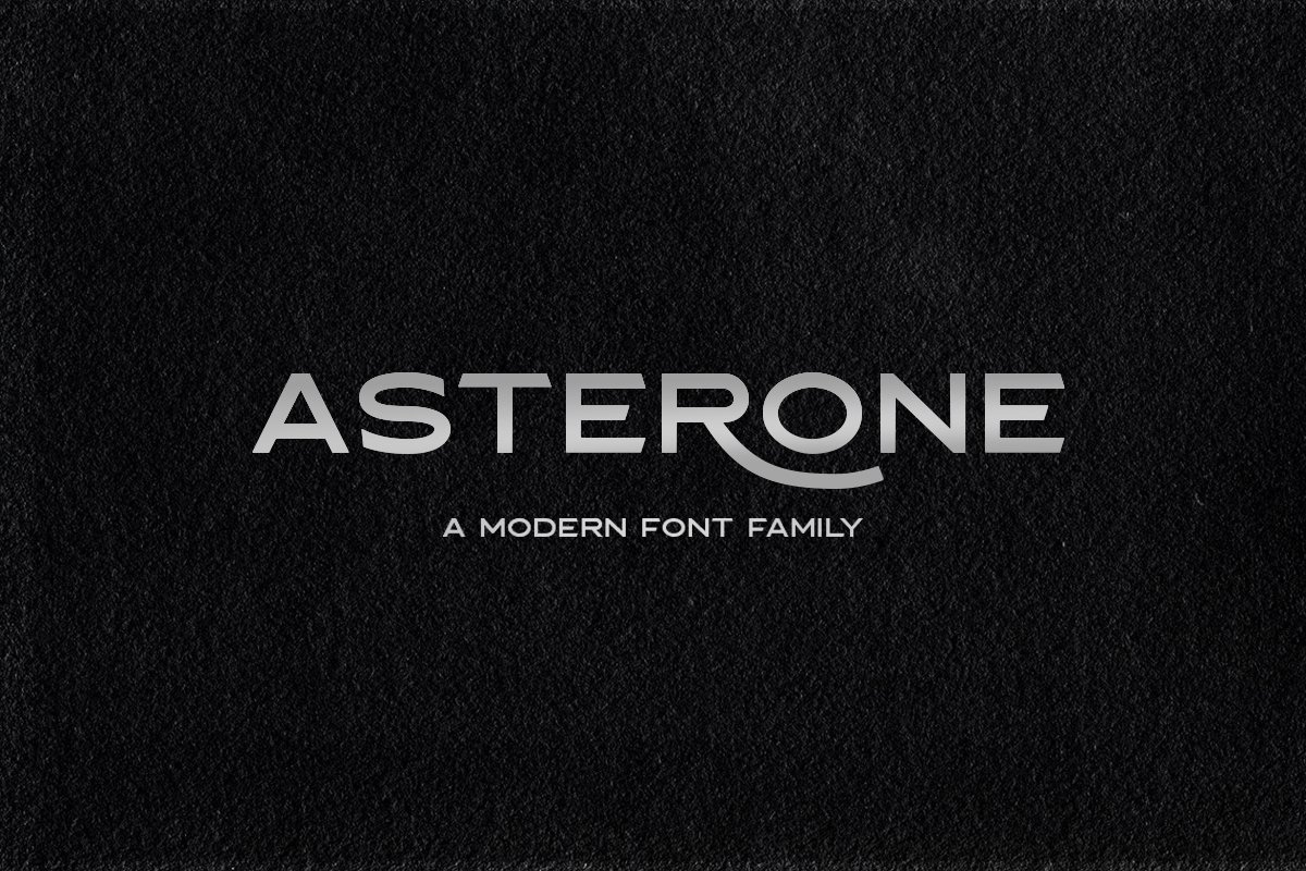 Строгий шрифт для логотипа. Asterone. Шрифт Modern. Шрифт современный Модерн.